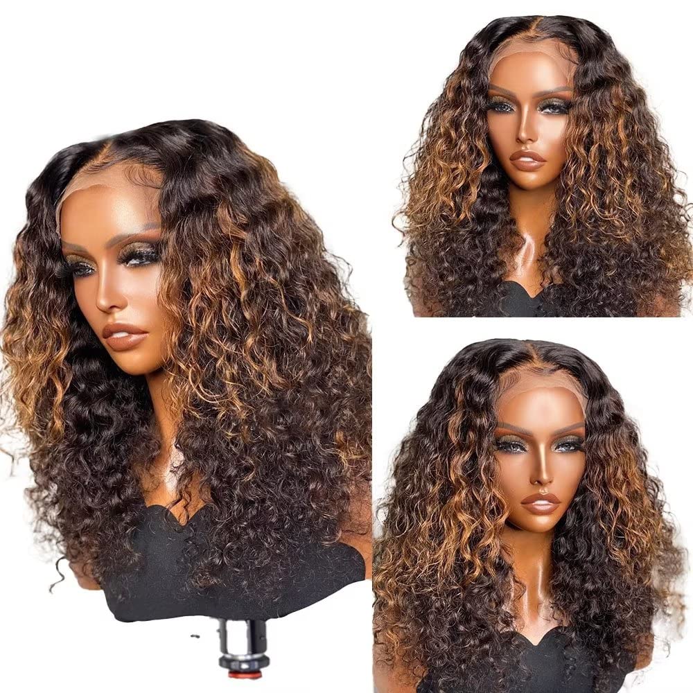 Amazon.com : Imeya Curly Lace Front Wigs Human Hair  display picture 1