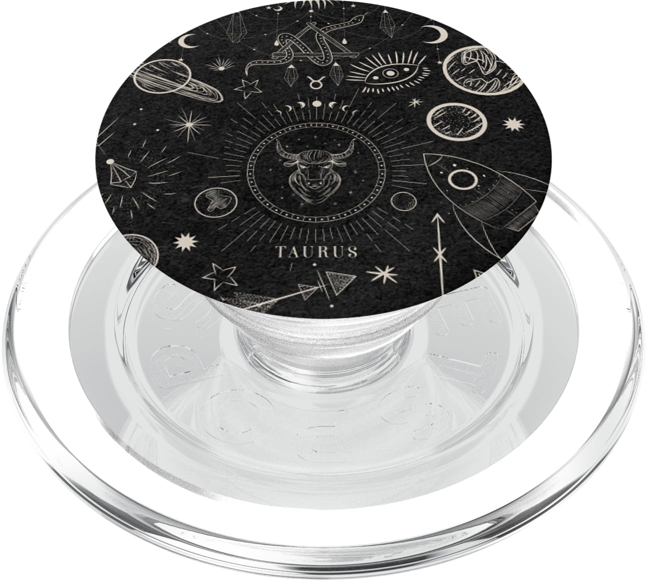 Galaxy Zodiac Sign Astrological Celestial Aesthetic Taurus PopSockets PopGrip for MagSafe