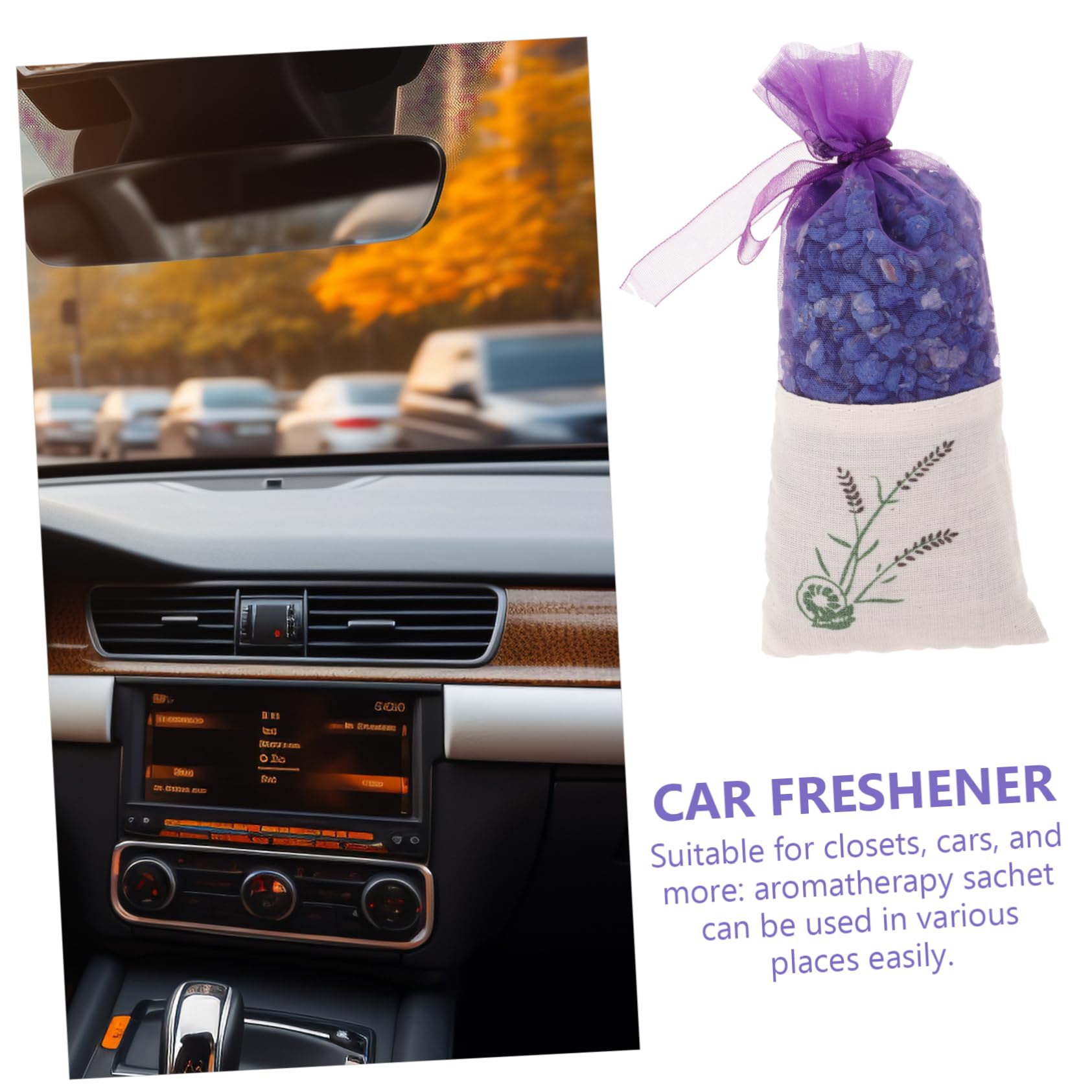 Confezione Da 6 Bustine Di Fiori Naturali Per Riporre Vestiti Deodoranti Per Auto Per Guardaroba Ufficio