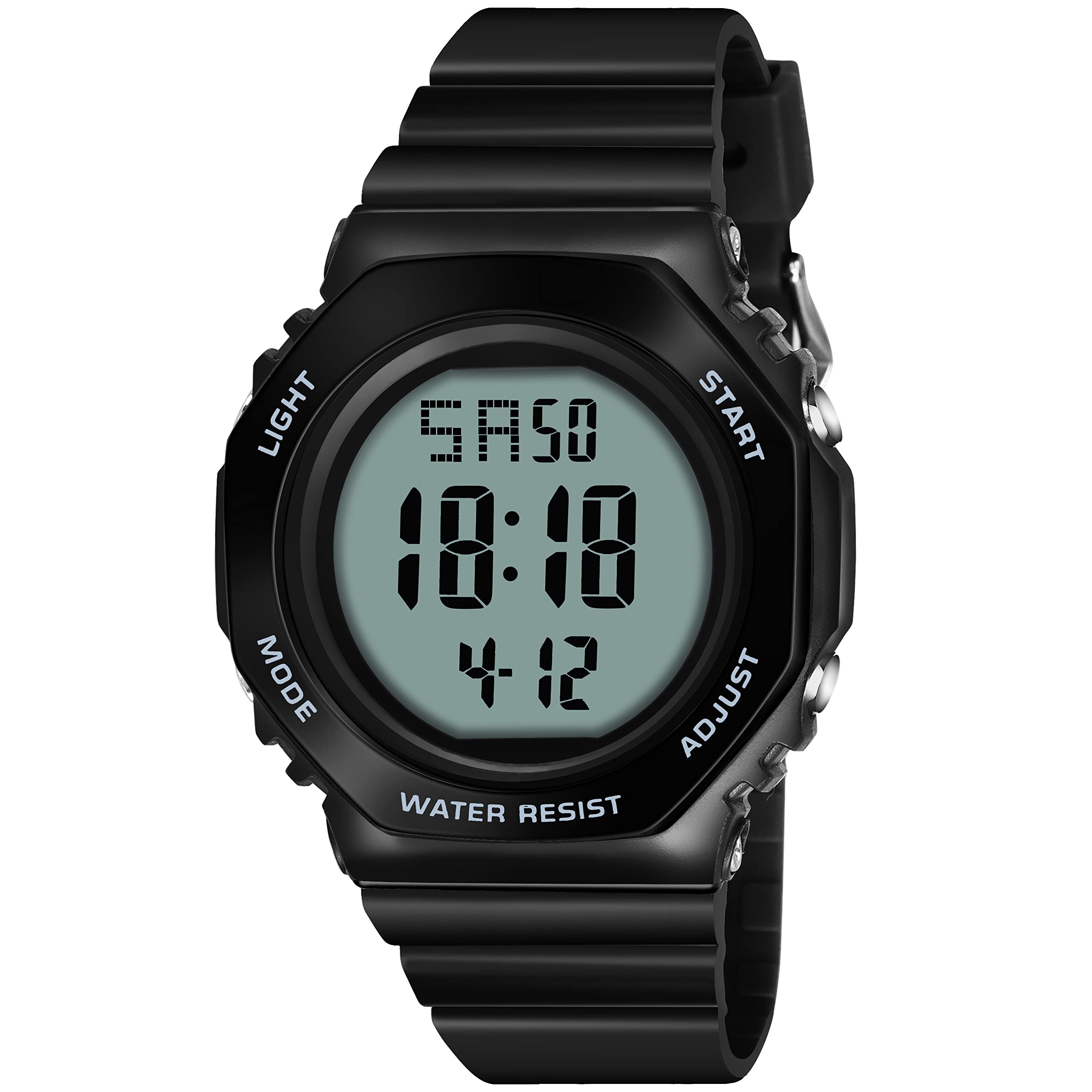 CERO Mens Digital Sports Multi Functional Black Dial Watch for Boys - AB207 (Black) (B0BTDJPW7F) Amazon Price History, Amazon Price Tracker