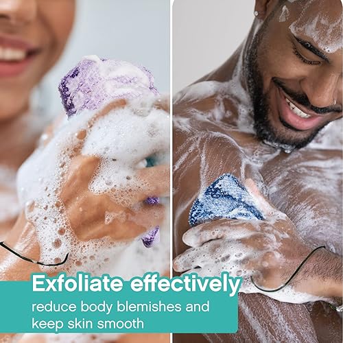 Miniatura 4 de 8 unidades de bolsa de jabón para el cuerpo, exfoliante corporal y soporte de jabón, jabones para barra de jabón, funda de jabón con cuerda, esponja