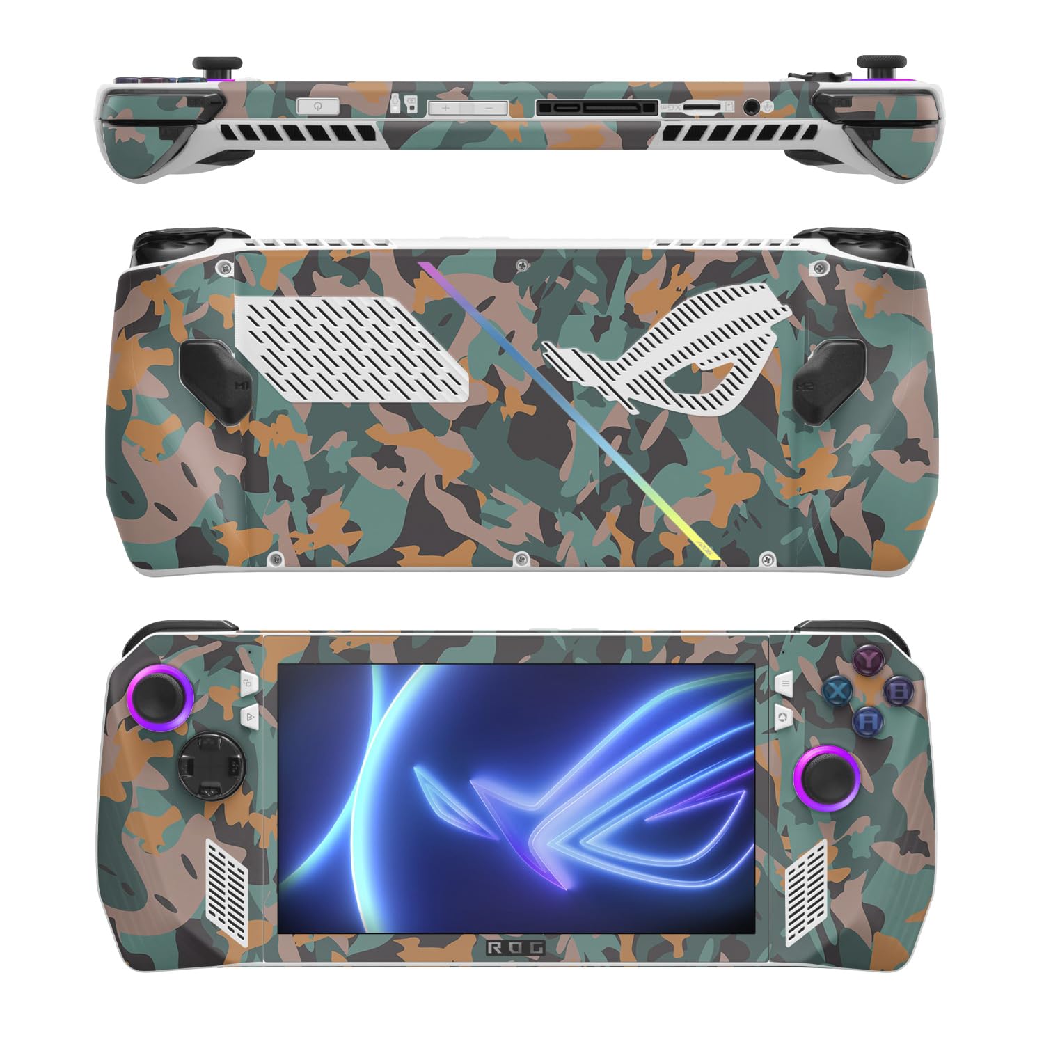 MightySkins Skin Compatible with Asus ROG Ally - Muted Camouflage | Protective, Durable, and Unique Vinyl Decal wrap Cover | Easy to Apply, Remove, and Change Style