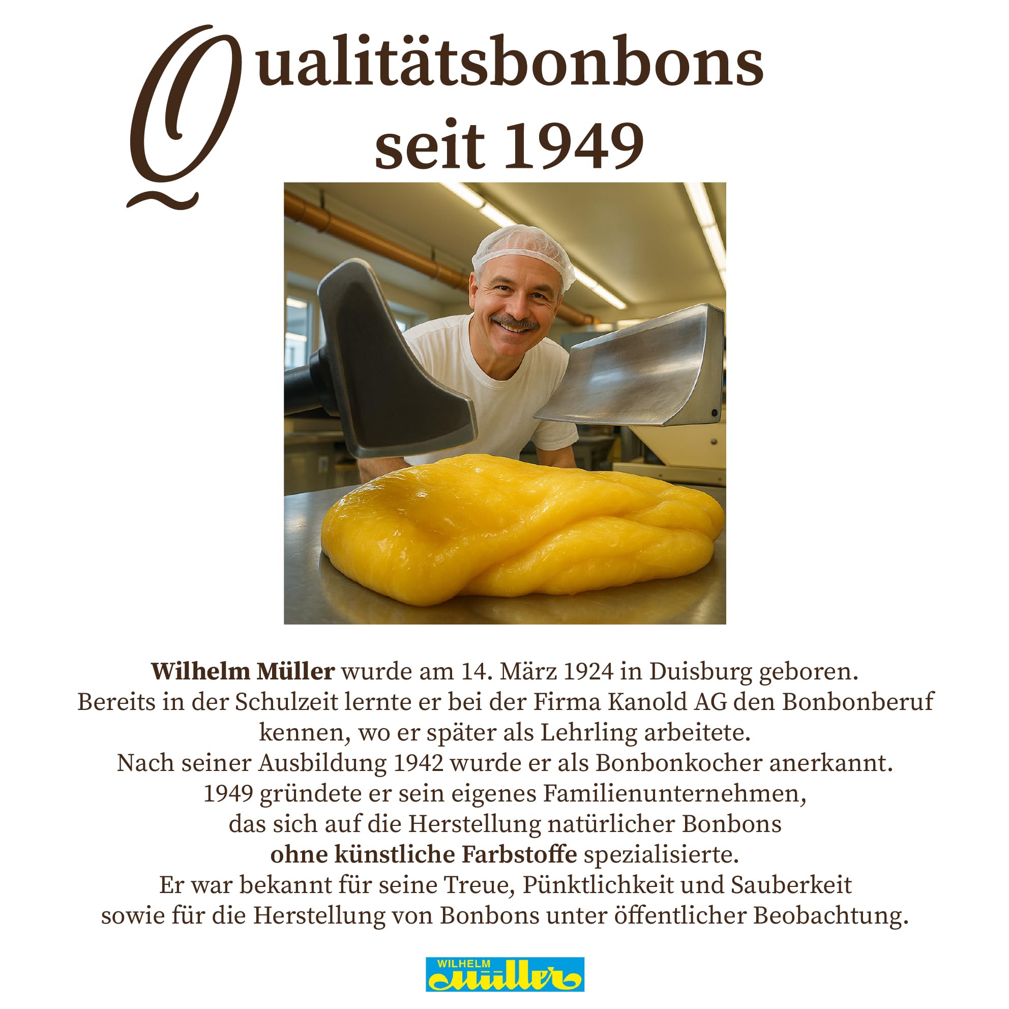 WILHELM Müller Zuckerfreie Salmi-Lakritz Bonbons - Bonbons mit Salmi-Lakritzgeschmack - Im praktischen Beutel aus Deutschland - 2500g