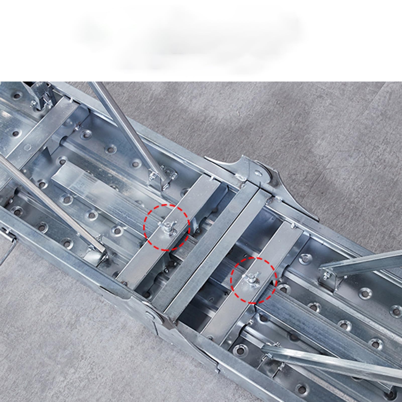 Plataforma Plegable portátil con trampilla, andamio de Acero de Altura Ajustable para Trabajos de Pintura de Paneles de Yeso, Mantenimiento del hogar y mejoras del hogar.