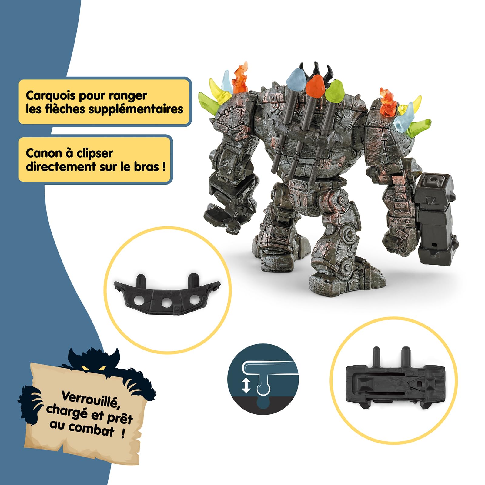 Schleich ELDRADOR | Robot Master avec Mini Creature 42549 | Coffret avec Figurines, Nombreuses Fonctions et Accessoires | Cadeau pour garçons et Filles | Coffret de Jeu à partir de 6 Ans | 20 pièces