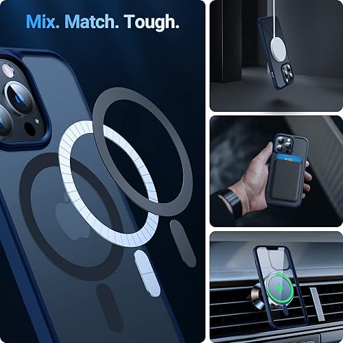 Miniatura 7 de TORRAS Funda magnética para iPhone 12iPhone 12 Pro a prueba de golpes 100 compatible con Magsafe ultradelgada y resistente de plástico duro delgada