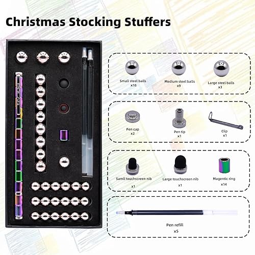 Miniatura 2 de Easefuli Bolígrafo magnético mejorado para la ansiedad, ideas de regalo para niños y niñas, regalos de juguete para hombres, él, niño, niña, niños,