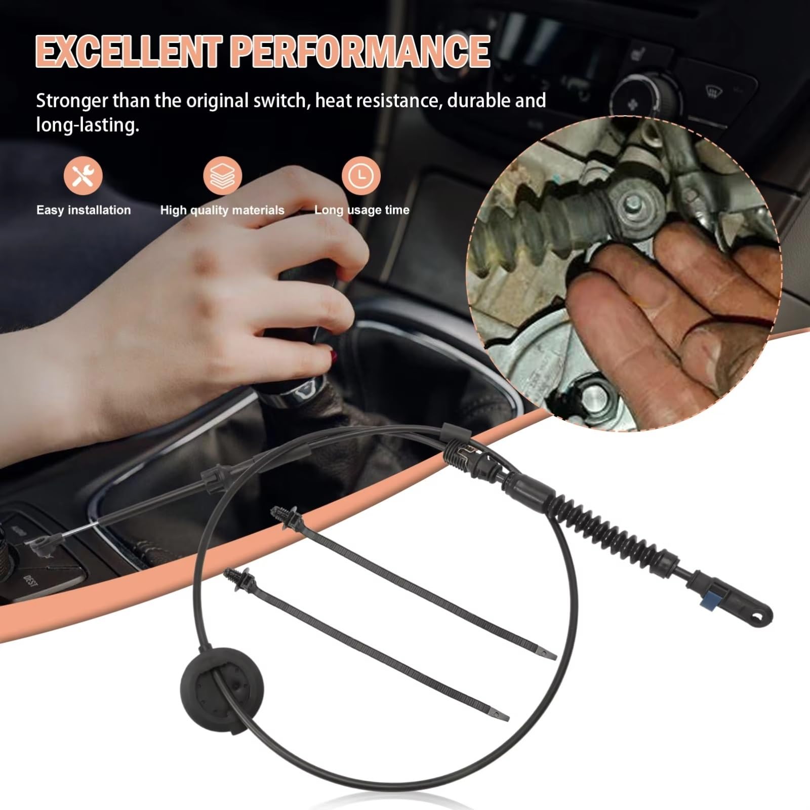 Reemplazo Para Cable De Cambio De Transmisión Automática 25800701 Compatible Con GMC Para Canyon 2004 2005 2006 2007 2008 Cable de mando transmisión