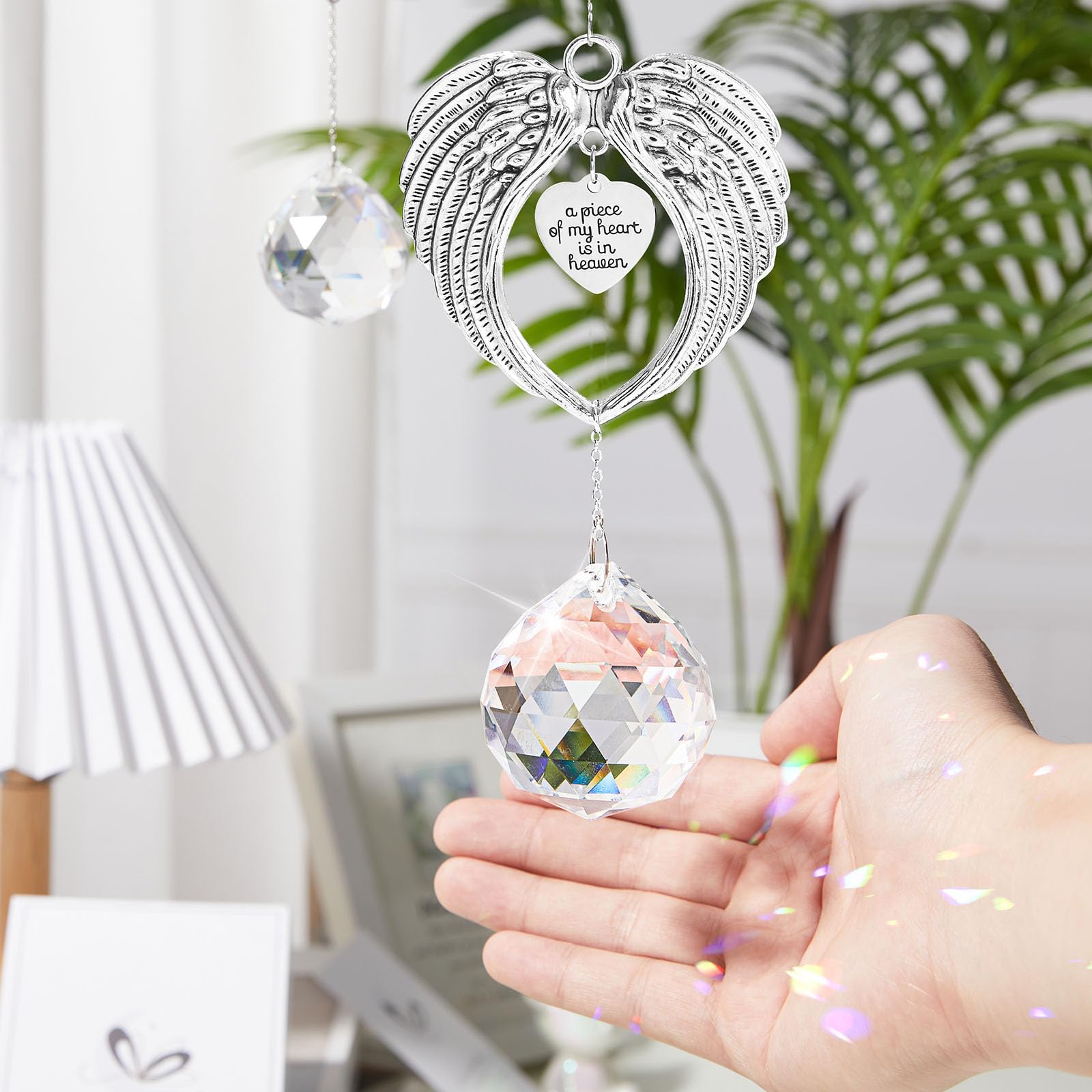 Elivida Trauergeschenk Für Den Verlust Der Mutter – Baum Des Lebens Kristallanhänger