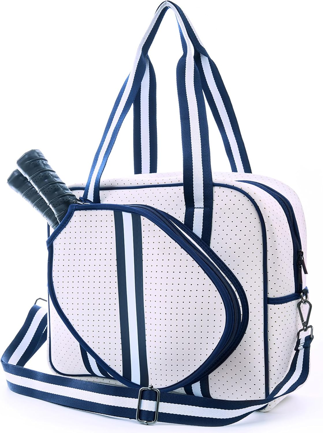 Cute Pickleball Bags for Women and Men,Pickle Ball Bag Tote for Women,Pickleball Sling Bag for Women Blue