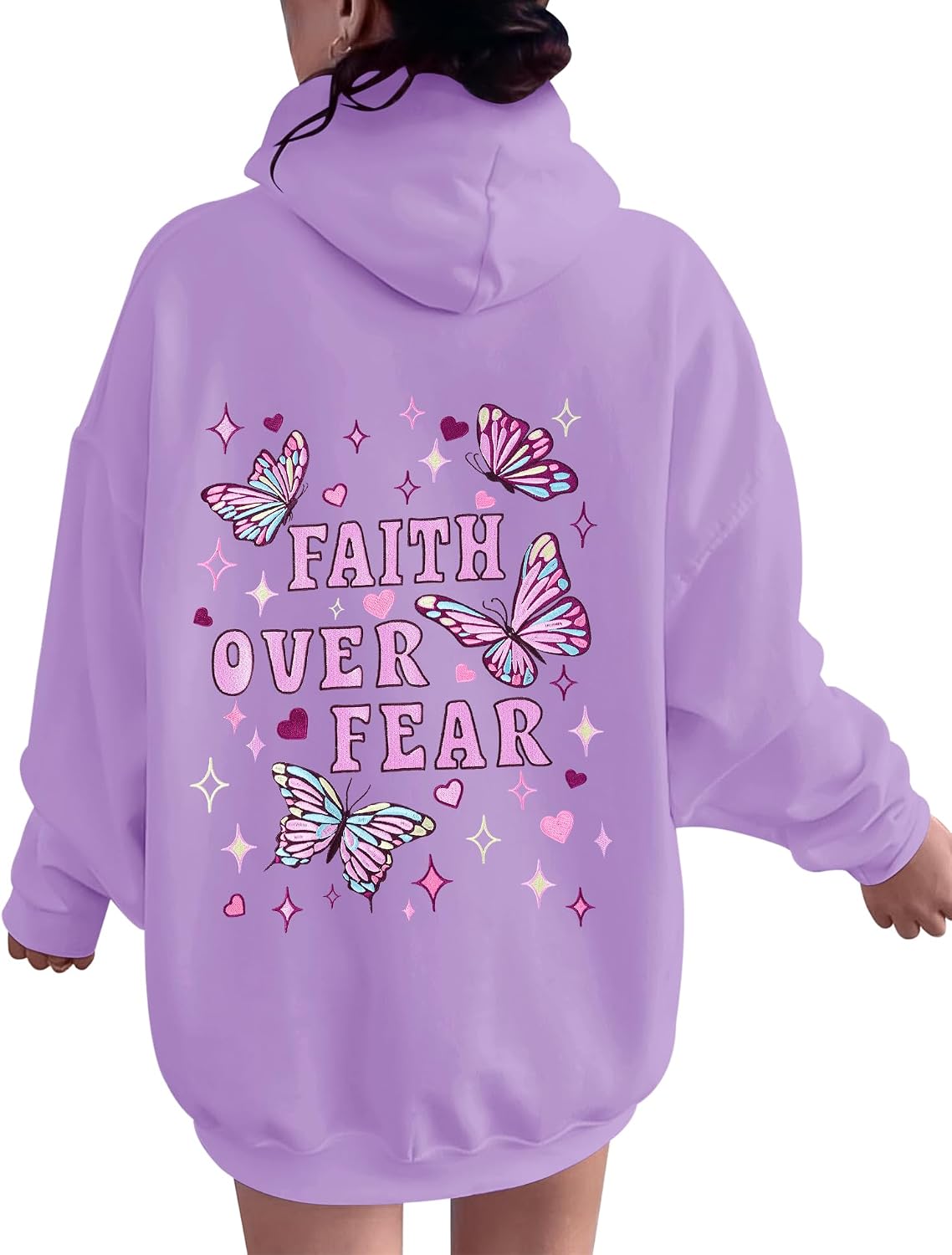 LOMON Hoodies for Women Oversized Sweatshirt Hooded Long Sleeve Casual Fleece Tops Pullover Sweater with Pocket