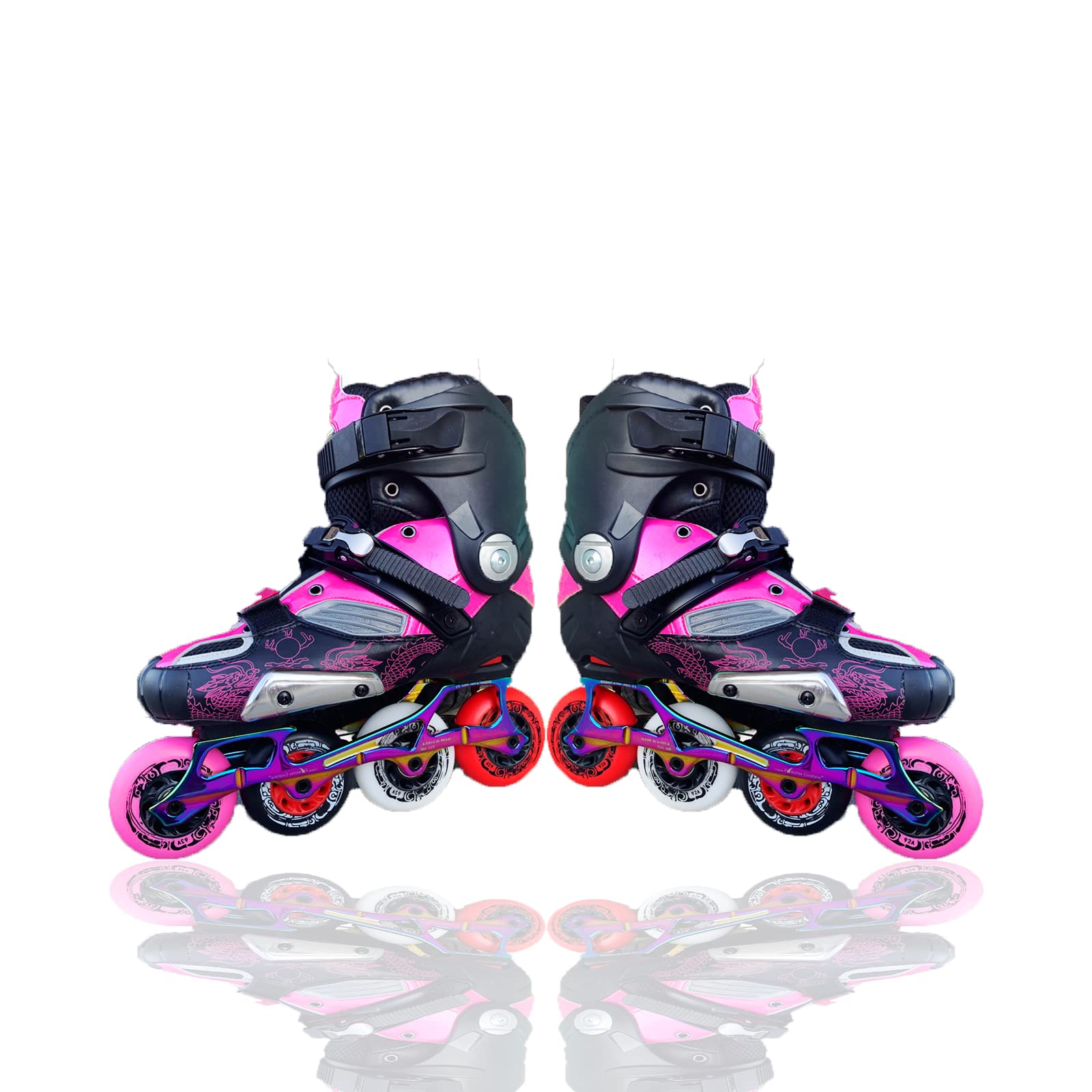 Genérico Ruedas para Patines en Línea Interior Exterior Ruedas de Repuesto para Patines en Línea de 72 mm/ 76 mm/ 80 mm Ruedas de Repuesto para Patines Y Interiores Paquete de 8