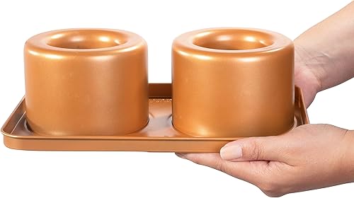 Miniatura 8 de Cook's Choice - Tazón de comida comestible 2 en 1 Better Baker y hacer muffins, simplemente gira para hornear dos cuencos o cupcakes de 5 pulgadas,