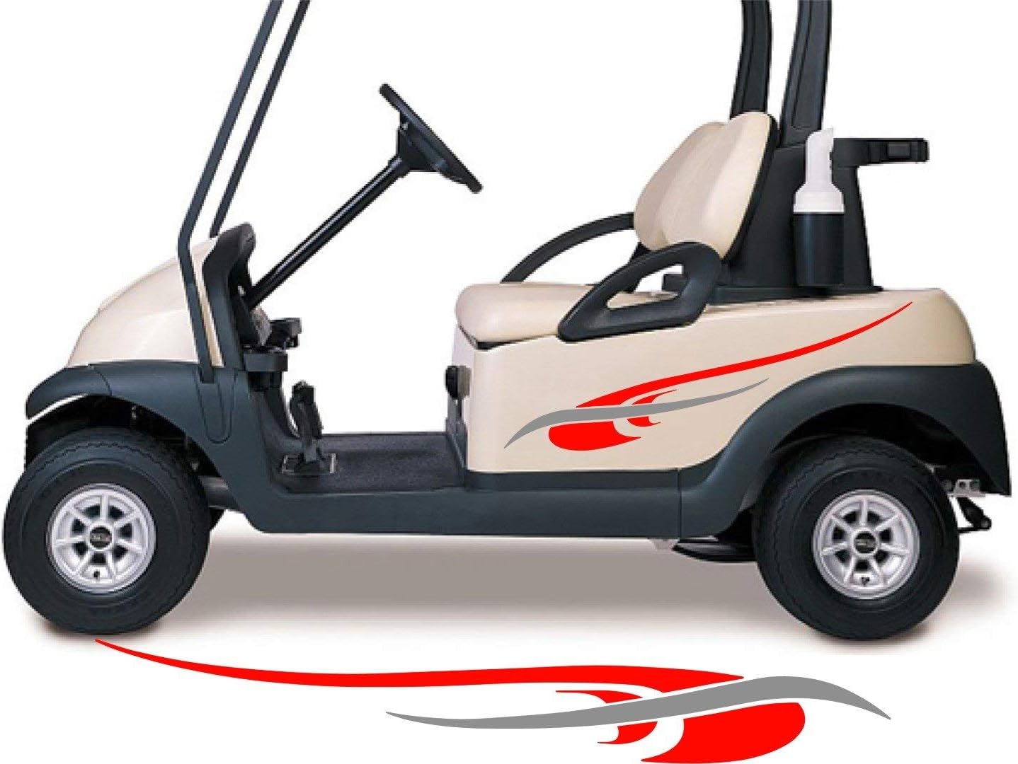 Golf Cart Decals Accessories Two Color Go Cart Stickers GCA1222