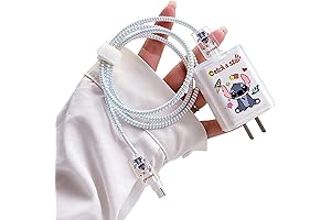 Kawaii Stitch iPhone Charger Protector