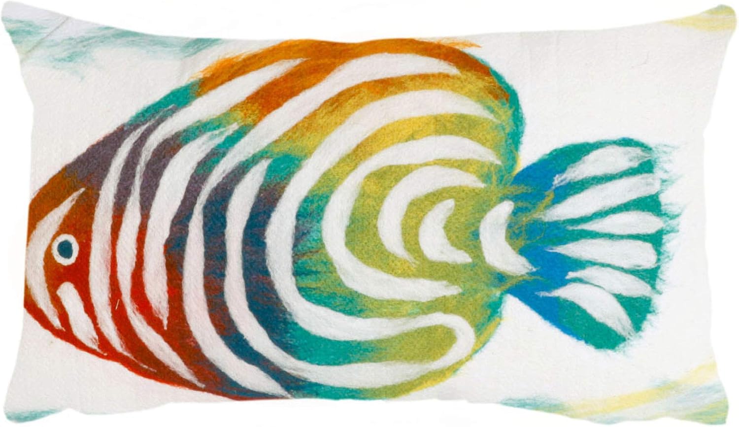 Liora Manne Mystic III Caribbean Fish Pearl Indoor/Outdoor Pillow