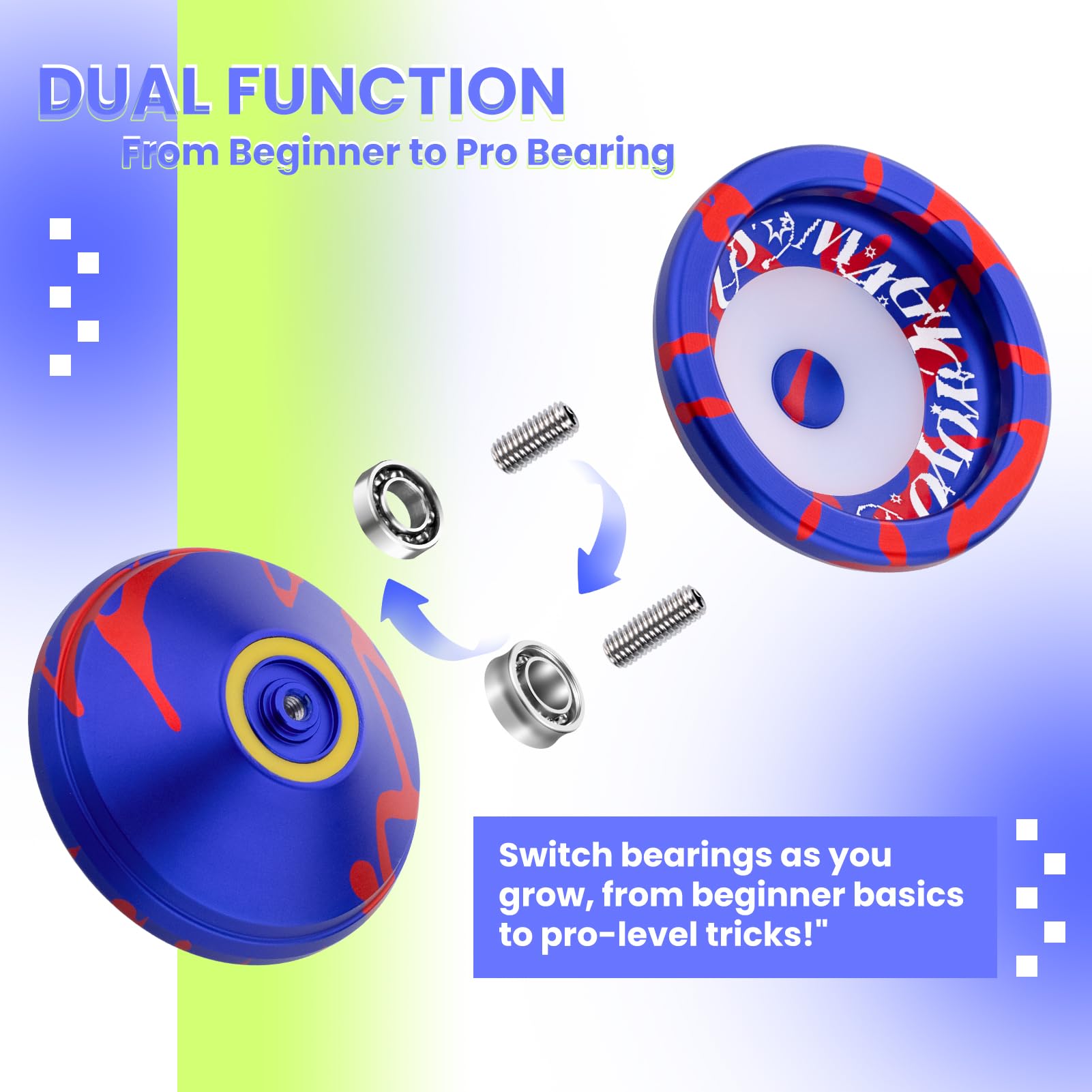 MAGICYOYO V6S Locus, Upgraded Dual-Material Metal Yoyo, Responsive