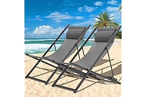 2 Piece Patio Sling Chairs