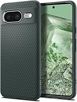 Vista 1 de Spigen Funda para Pixel 8, Liquid Air (2023) [Sin Anillo Magnético] [Protección de Grado Militar] - Abyss Green