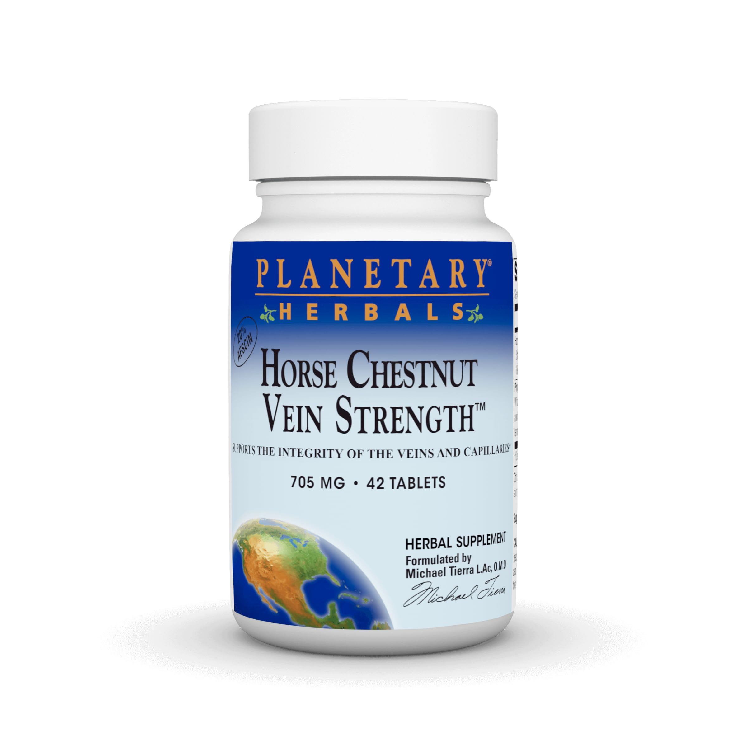 Planetary Herbals Horse Chestnut Vein Strength, 705 mg - 42 Tablets