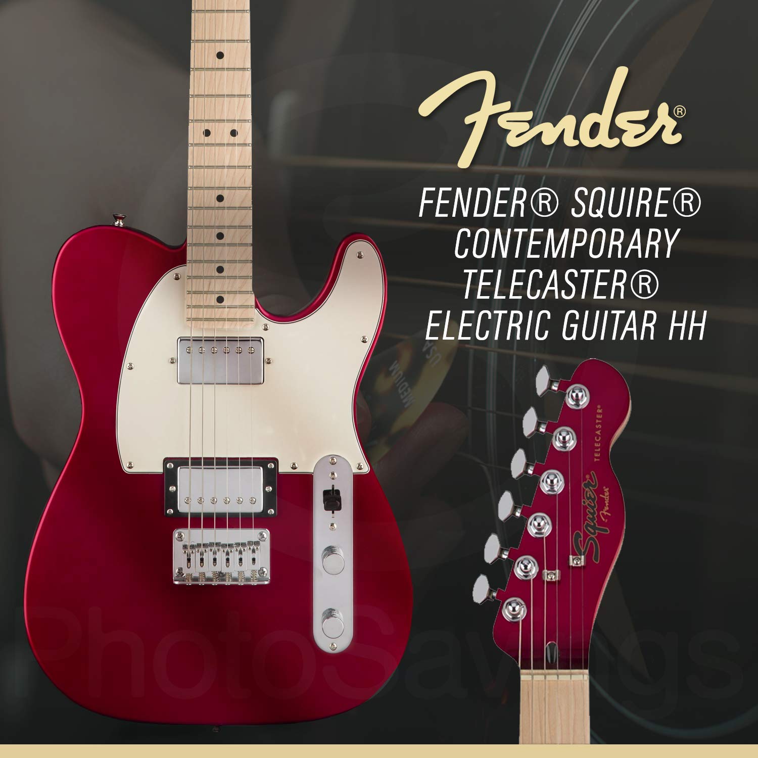 squier fender　Contemporarytelecastar Squier by Fender Contemporary Telecaster guitarra eléctrica HH