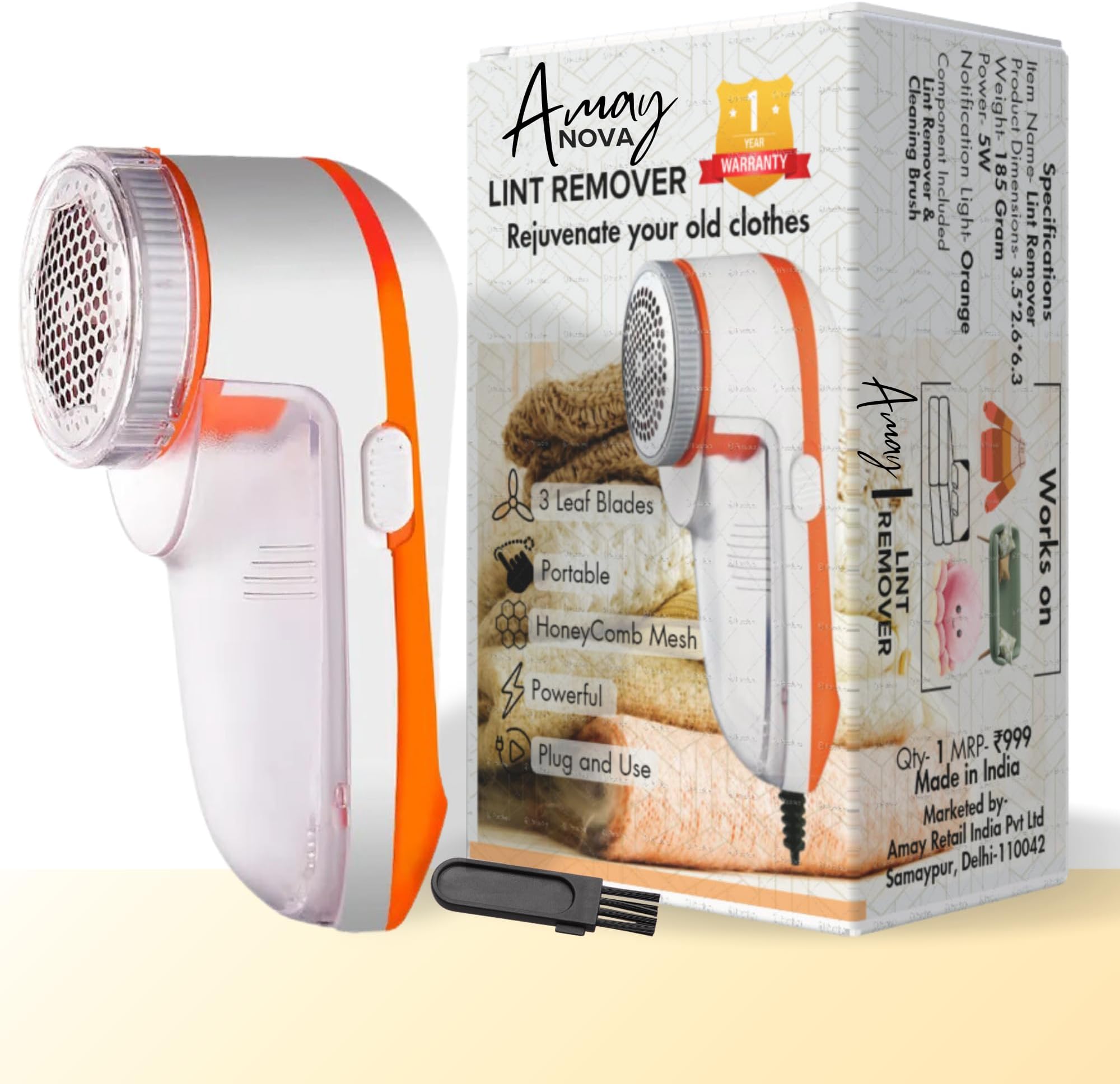 - AM AY NOVA Lint Remover For Clothes & Fabric Shaver For Woolen Clothes & Lint Shaver | 1 Year Warranty