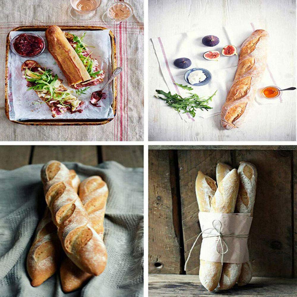 tooloflife Baguette - Bandeja perforada para hornear (antiadherente, para 4 baguetes)