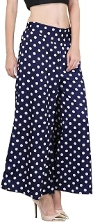 Jollilfy Regular Fit Women's Blue Printed Plazzo