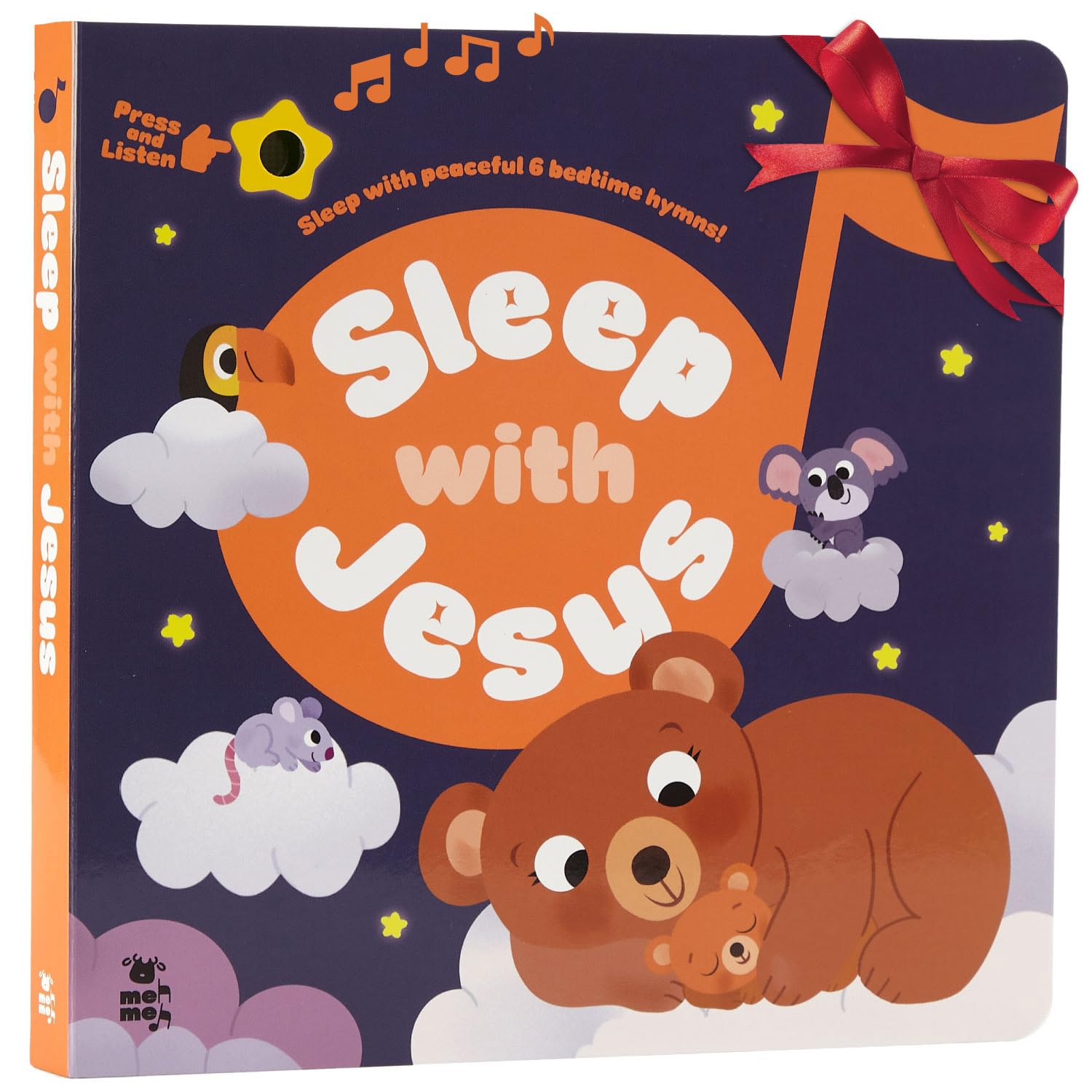 Sleep with Jesus – 4 Hymn Melodies and 2 Prayer Songs, Bedtime Music Books for Toddlers, Lullabies for Babies, Prayer Book for Little Ones, Religious