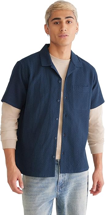 AEROPOSTALE Mens Short Sleeve Textured Shirt