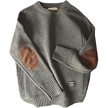 Winter Thick Men'S Sweater Patch All-Match Knitted Bottoming Shirt Men'S Sweater