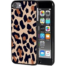 for iPod Touch 7 Case,Touch 6/5 Case,AIRWEE Slim Back Cover Hard Plastic Protector Case for Apple iPod Touch 5th/6th/7th Generation for Women Girl Men, Leopard
