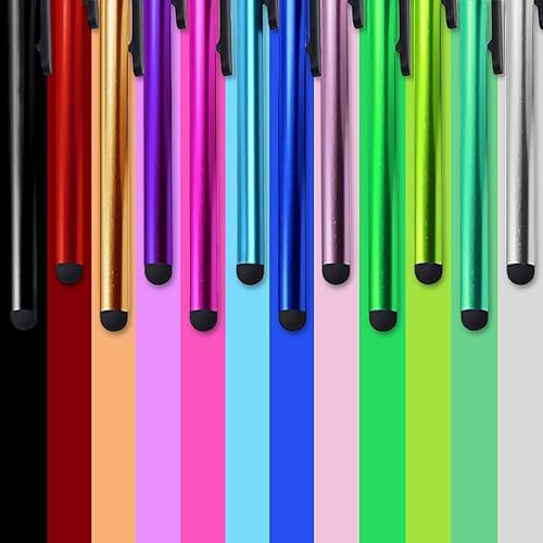 Miniatura 6 de IC ICLOVER Paquete de 10 lápices capacitivos, ligero de 4.1 pulgadas, pantalla táctil de metal, lápiz capacitivo para escribirdibujar, apto para