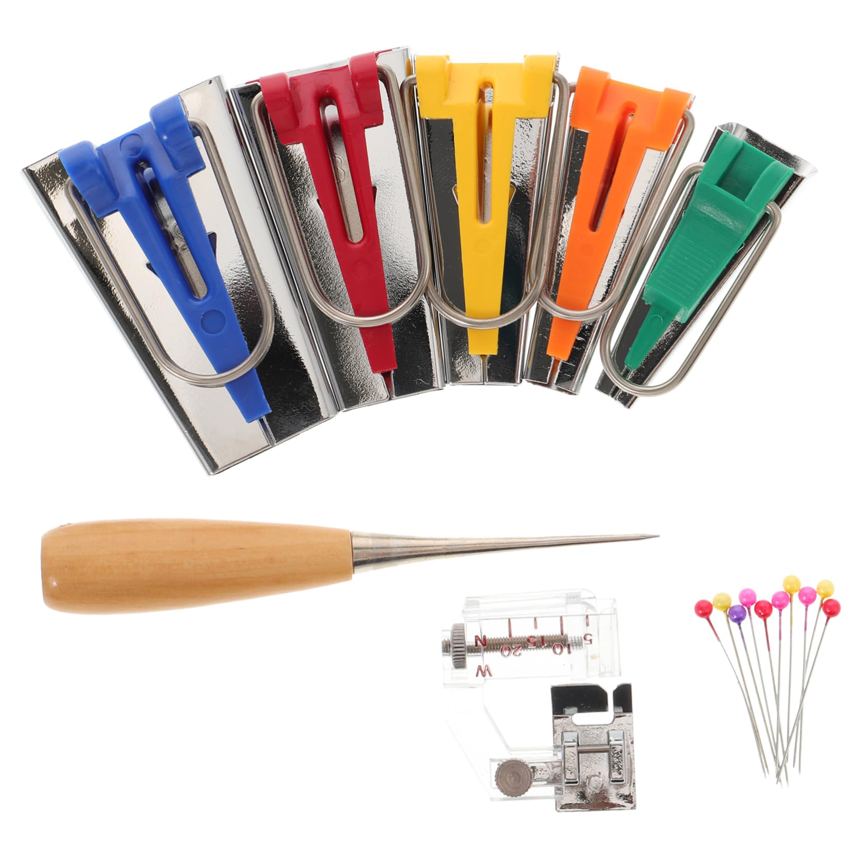 HOODANCOS Tape Maker Set (5pcs) Hemming Set Make Offset Tapes Easily for Quilting Sewing Crafts