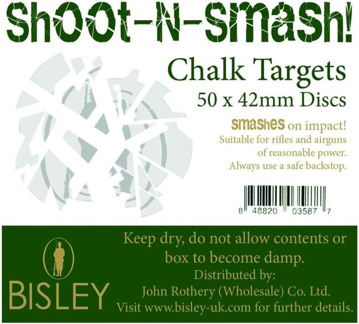Bisley Chalk Targets Shoot-n-smash 42 Mm Box Of 50