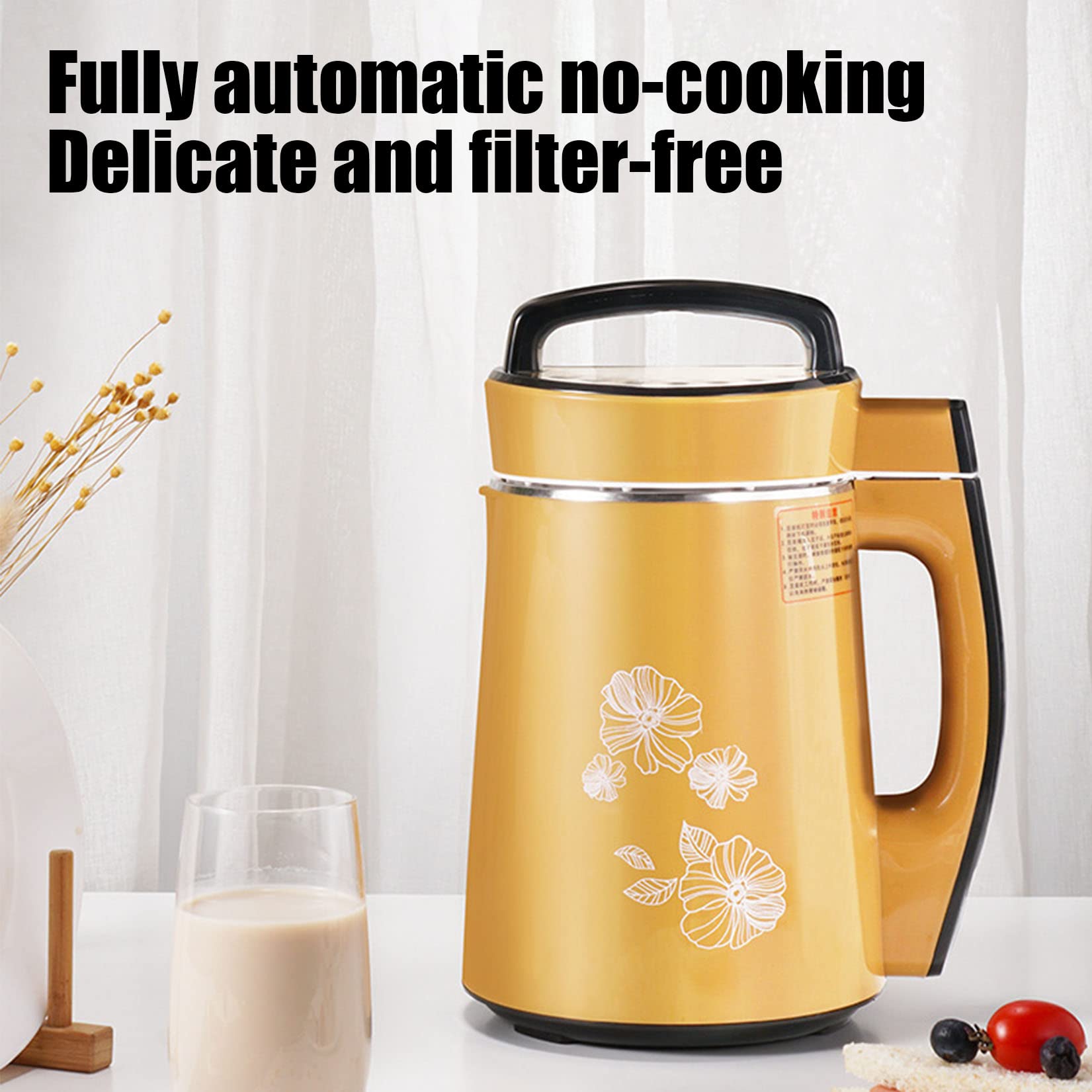 Macchina per Zuppe Intelligente e Produttore di Latte di Soia - 7 Modalità, Fodera in Acciaio Inox 304, Pannello LED - Operazioni Silenziose ed Efficienti - Perfetta per Frappè al Latte di