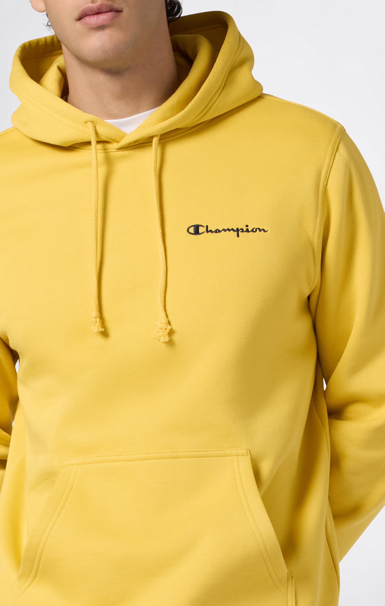 Champion Bluza męska z pluszową podszewką i małym haftowanym logo ikony, 221790