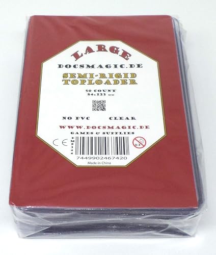 docsmagic.de 50 Semi-Rigid Toploader Large Size
