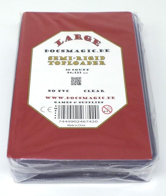 docsmagic.de 50 Semi-Rigid Toploader Large Size