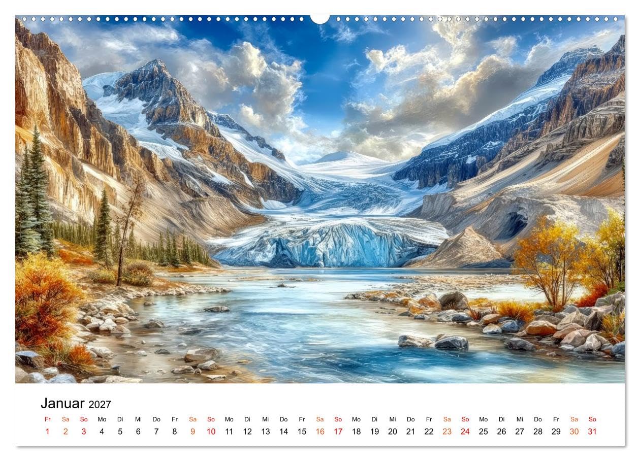 Kanada - Weite, Wasser, Wunder (hochwertiger Premium Wandkalender 2027 DIN A2 quer), Kunstdruck in Hochglanz: Kanada - pulsierenden Städte und unberührte Wildnis. (CALVENDO Orte)