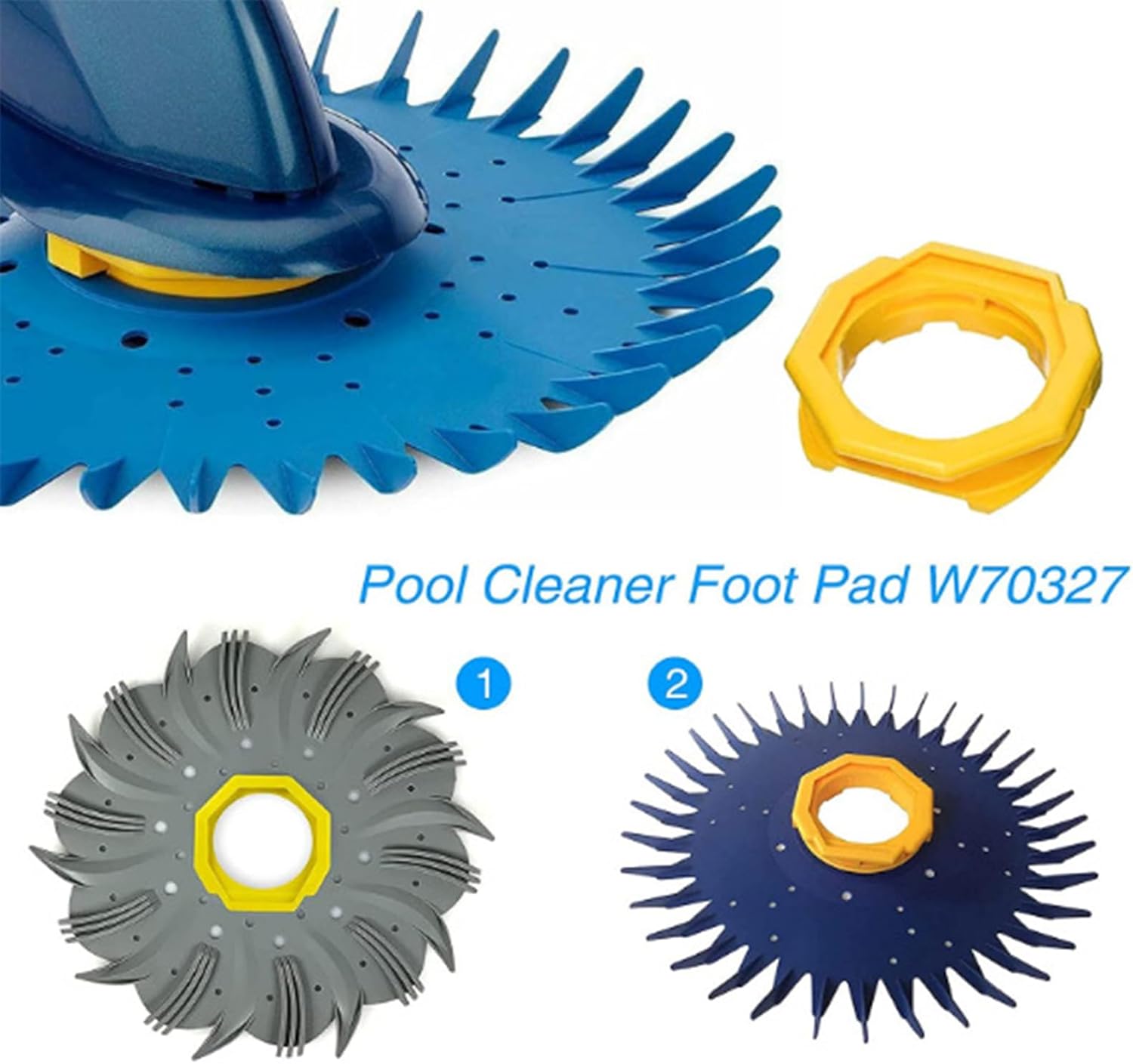 Pool Cleaner Finned Seal Disc Skirt Foot Pad Diaphragm Part For Zodiac Pool Cleaner Seal W70329 W69698 W70327