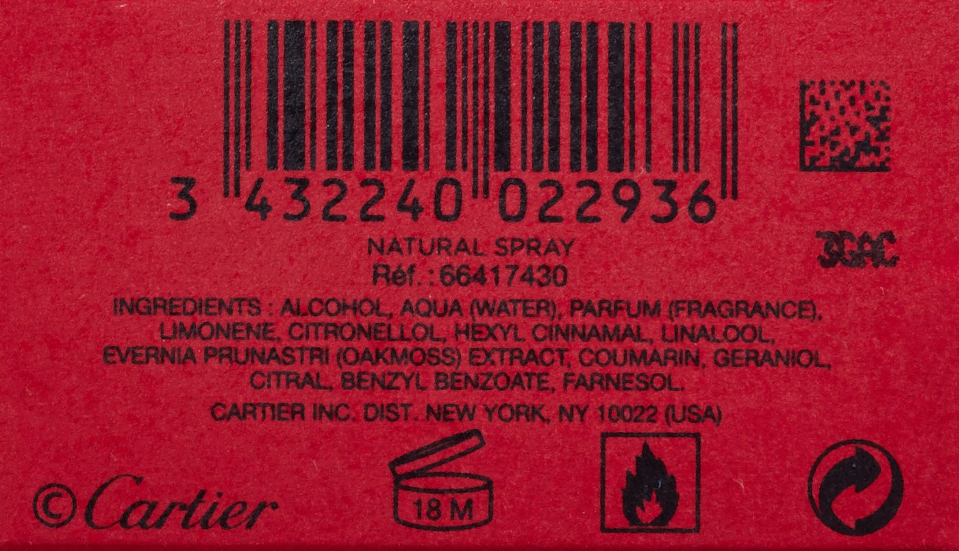 Cartier Déclaration, Eau de Toilette