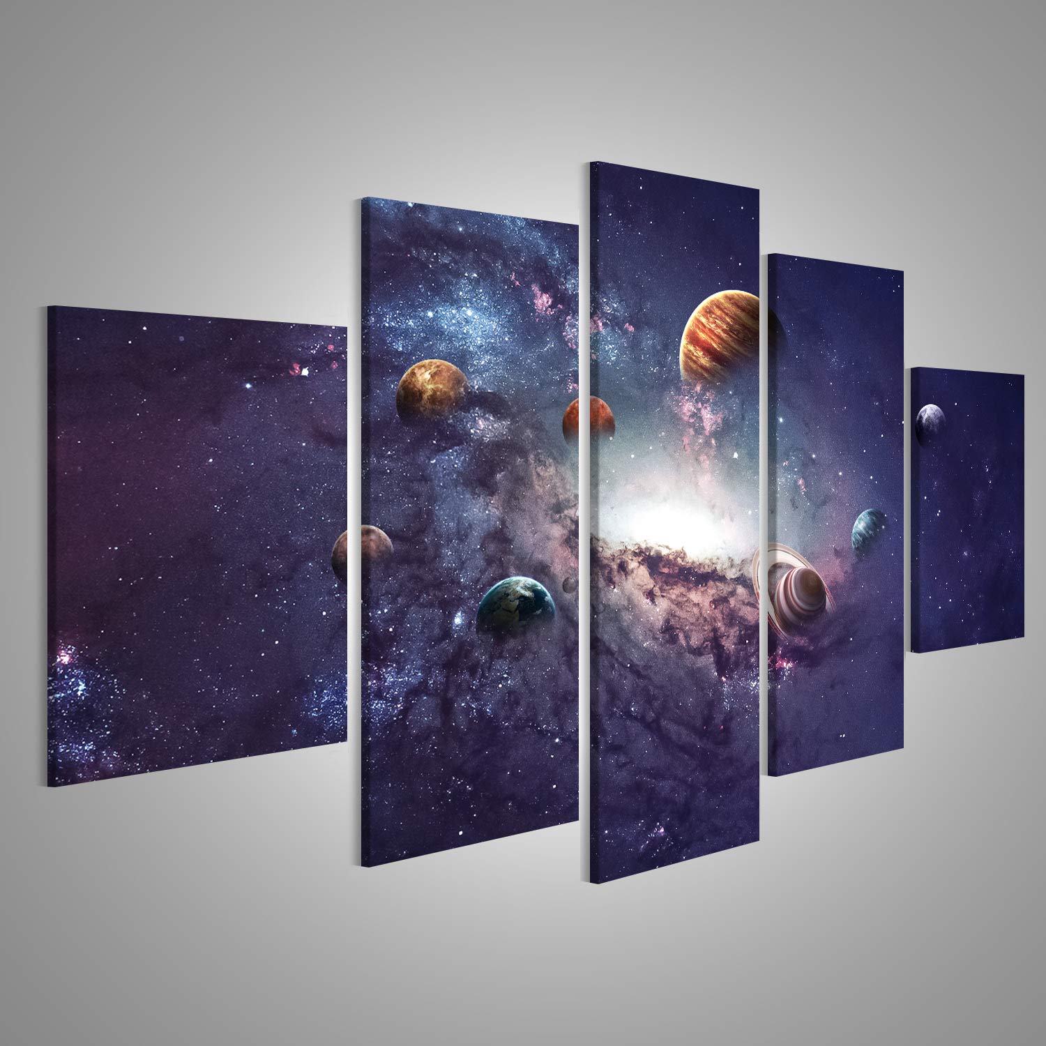 islandburner Bild auf Leinwand Hochauflösende Bilder präsentieren Planeten des Sonnensystems. Wandbild, Poster, Leinwandbild, Deko, Wanddeko, Wandtattoo
