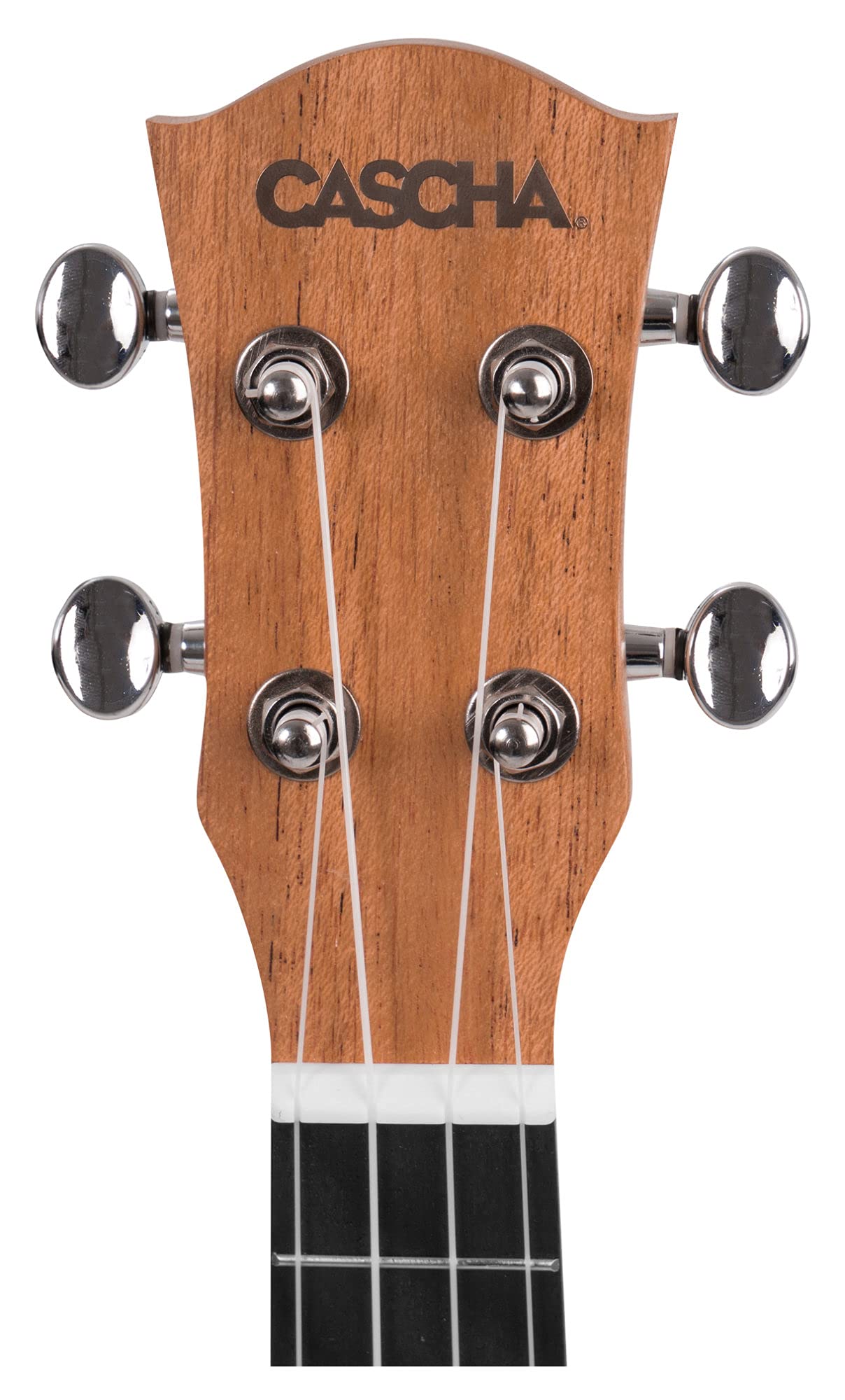 CASCHA HH 2027 DE Premium Soprano Ukulele Bundle en caoba con cuerdas de AQUILA, bolsa acolchada, formación en ukelele en alemán (+DVD), afinador y 3 púas