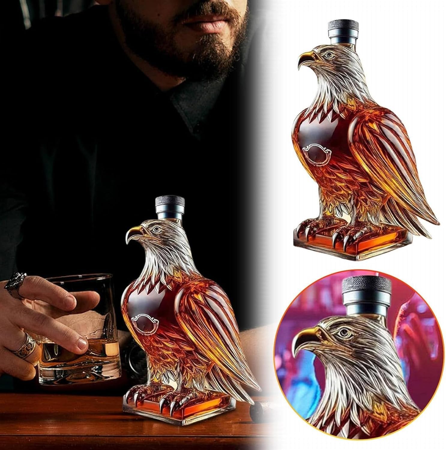 Enten-Form Likörflasche Aus Glas - Lustige Whiskyflasche Als Deko & Geschenk