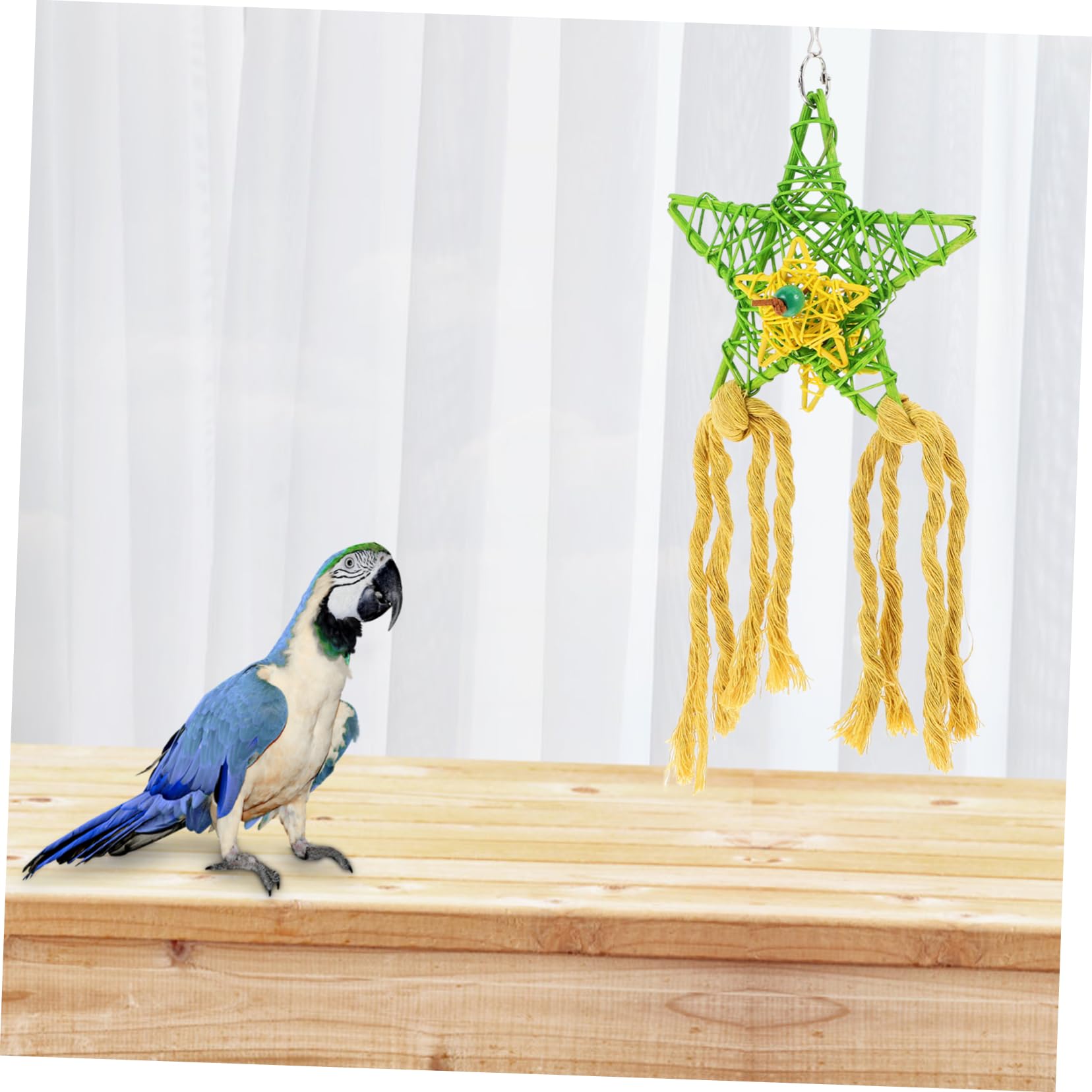 Ensemble De 3 Jouets À Mâcher pour Oiseaux Déchiqueteuse De Papier en Rotin pour Perroquet Jouets À Mâcher pour Bec Doiseau pour Calopsitte