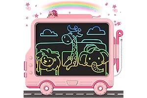 Flueston LCD Writing Tablet for Kids Car Shape