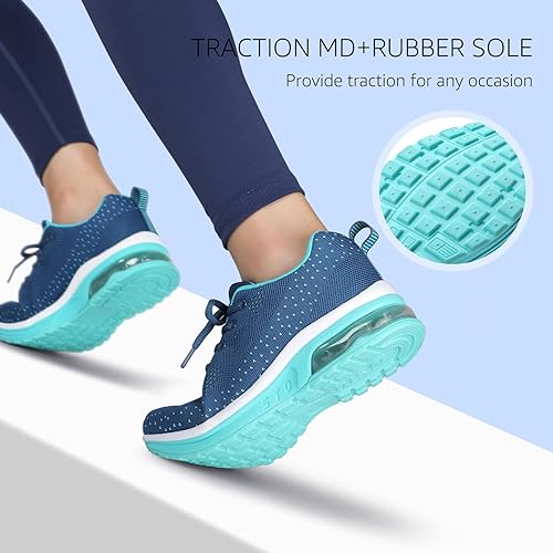 Miniatura 6 de STQ - Tenis para correr transpirables con cámara de aire para mujer