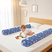 Vista 2 de Paquete de 1 protector de cama de espuma de alta calidad para niños pequeños, rieles de cama antideslizantes para niños pequeños para camas Twin