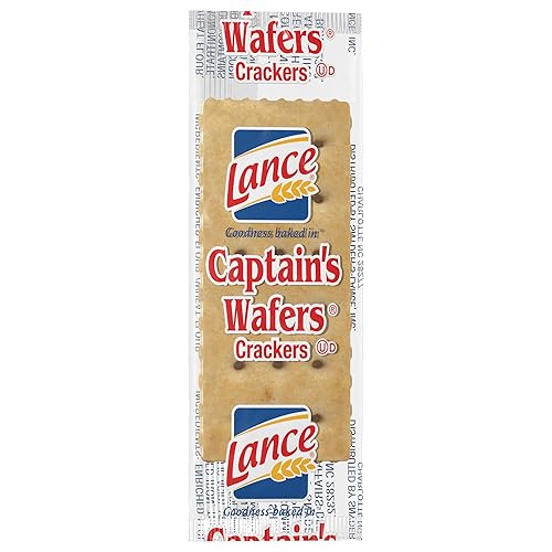 Lance Captain Wafers - Sabor original, 2 paquetes individuales, 500 paquetes en total, 0.23 onzas cada uno